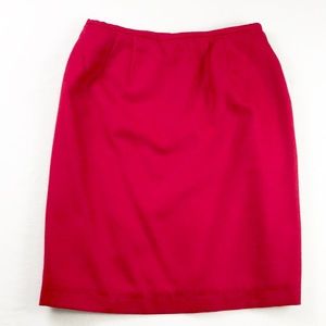 Macy’s | Red Wool Pencil Skirt